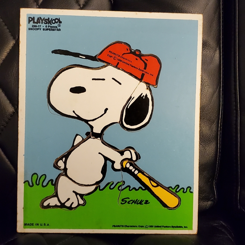 Vintage- Peaunuts Wood Puzzle